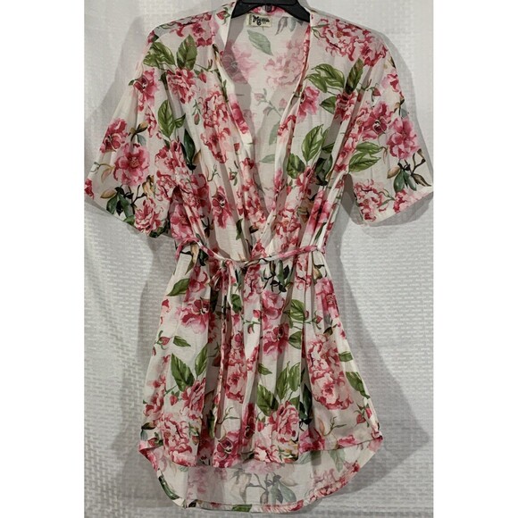 Show Me Your Mumu Floral Robe Womens 0/S Pink Small - Picture 1 of 5